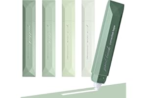 5PCS Gradient Pen Style Silent Correction Tape, Large Capacity Smooth No Break White Out Tape for Students School Office Stat