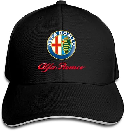 Hittings Alfa Romeo Sandwich Baseball Caps For Unisex Adjustable Black Amazon Co Uk Sports Outdoors