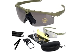 ToopMount Sports Goggles Anti Fog Glasses Sunglasses with 3 Interchangeable Lens