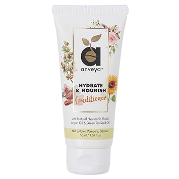 Anveya Hydrate & Nourish Conditioner, 50ml, for Dry, Damaged, Frizzy Hair & Hair Fall