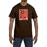 Brown Cleveland Nick Chubb Text Pic T-Shirt