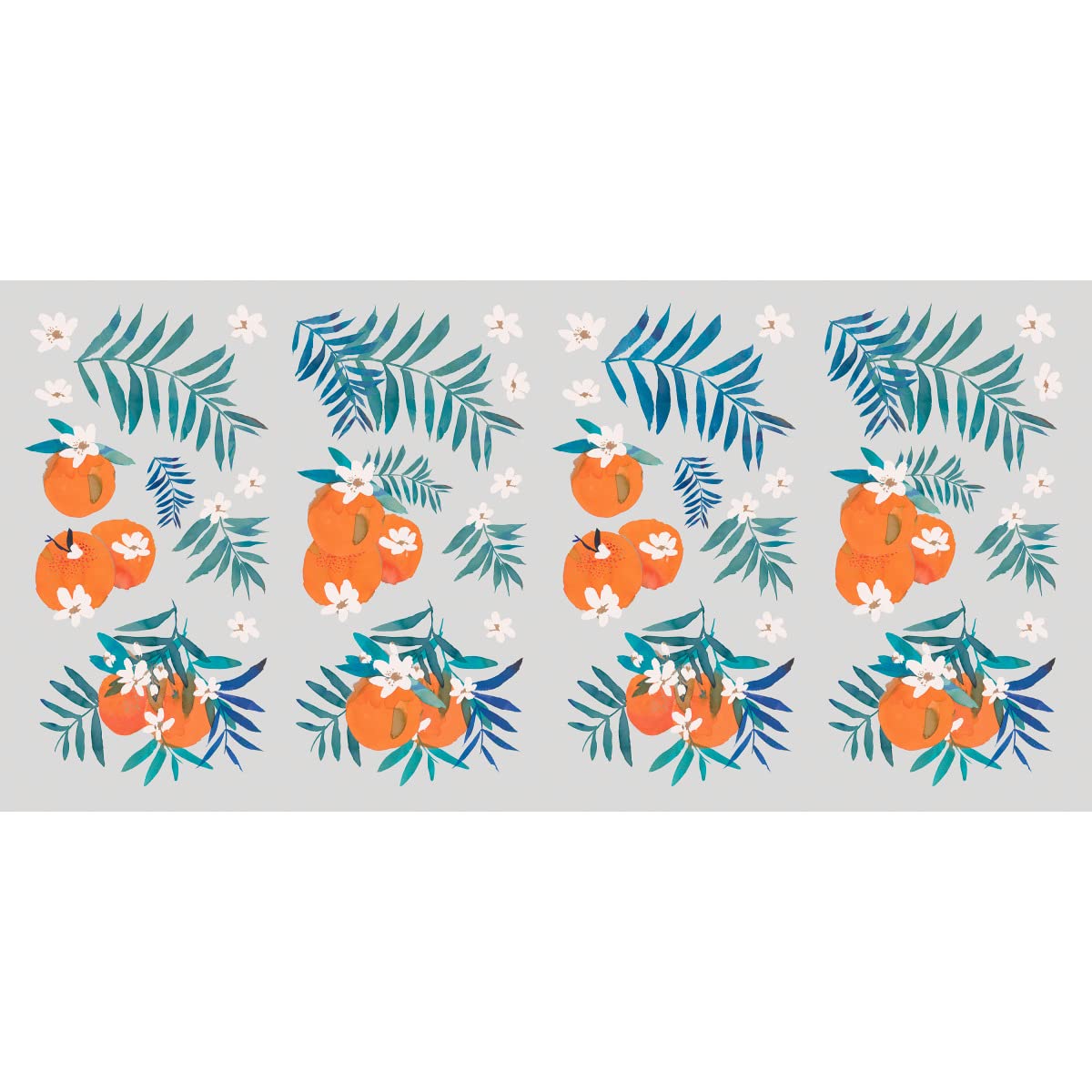 Repositionable Stickers Orange Blossoms