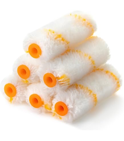 Bates 4-Inch Paint Roller Set – 40 Roller Covers + Sturdy Frame For Trim, Corners, And Small Surfaces