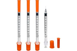 UMCRY 1ml Syringes with Needle, Syringe 1ml/cc Needles 30G 5/16 Inch, Individually Wrapped ,Pack of 10
