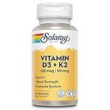SOLARAY Vitamin D3 K2 - Bone Health and Immune