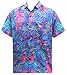 La Leela Casual Fit Men's Hawaiian Button Down Short Sleeve Pocket Shirt multicolored