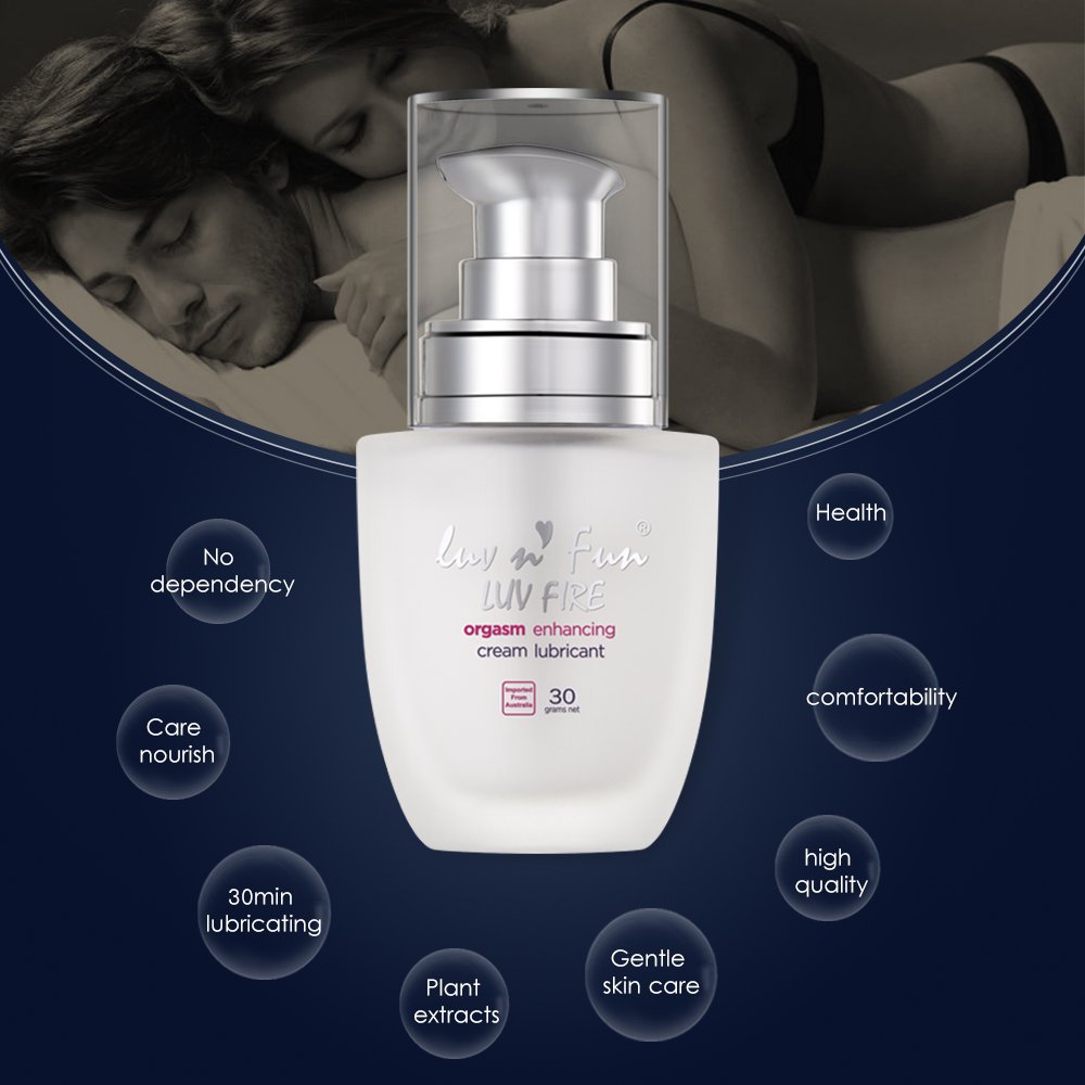 Lubricant water based LuvnFun Personal Organic Sensitive Hypoallergenic Lasting Lube for woman, 1.06 Ounce Bottle