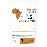 Uhuru Naturals Chadian Chebe Hair Powder, 20 Grams (Pack of 1), Neutral | For natural, textured hair; supports strength, length retention, reduced breakage and protective styles.