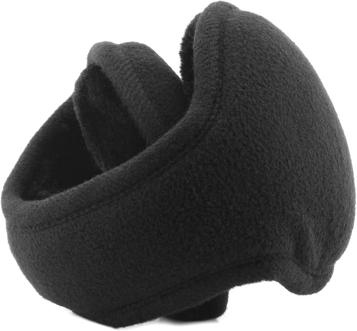 Metog Primitive Wing Winter Foldable Polar Fleece Earmuffs Black: Clothing