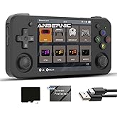 Anbernic rg35xx h Retro Game Emulator Anbernic 35xxh with a 64G Card Pre-Loaded Games rg35xxh 3.5'' IPS Screen Supports 5G WiFi Bluetooth HDMI and TV Output