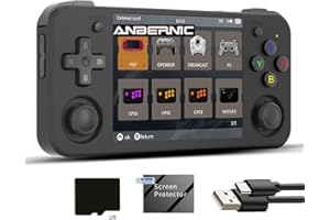 AIVUIDBS rg35xx h Retro Game Emulator Anbernic 35xxh with a 64G Card Pre-Loaded Games rg35xxh 3.5'' IPS Screen Supports 5G WiFi Bluetooth HDMI and TV Output