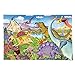 eeBoo: Age of The Dinosaur 100 Piece Puzzle, Depicts Friendly Dinosaurs Living in Harmony, Floor Puzzle That Allows Children to Find Their Favorite Dinosaurs