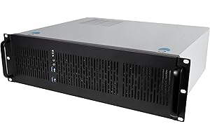 Rosewill 3U Server Chassis Rackmount Case, 4X 3.5 Bays, ATX Compatible, 2X 80mm Fans, 2X USB 3.0, Silver/Black - RSV-Z3100U