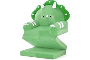 Hallo Deer Kids Couch Fold Out Soft Toddler Chair, 3-in-1 Kids Chair for Toddlers, Kids Sofa Dinosaur Chair, Children Couch for Toddlers 1-3, Kids Folding Toddler Chairs for Boys and Girls