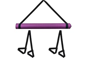 XYQMLY 2 Pcs Yoga Mat Strap, Adjustable Yoga Mat Carrier Strap Yoga Mat Sling, Multi-Purpose Yoga Mat Carrying Straps for Yoga, Pilates, Exercise,stretching, Fitness, Dance, Skiing, Snowboarding, Black