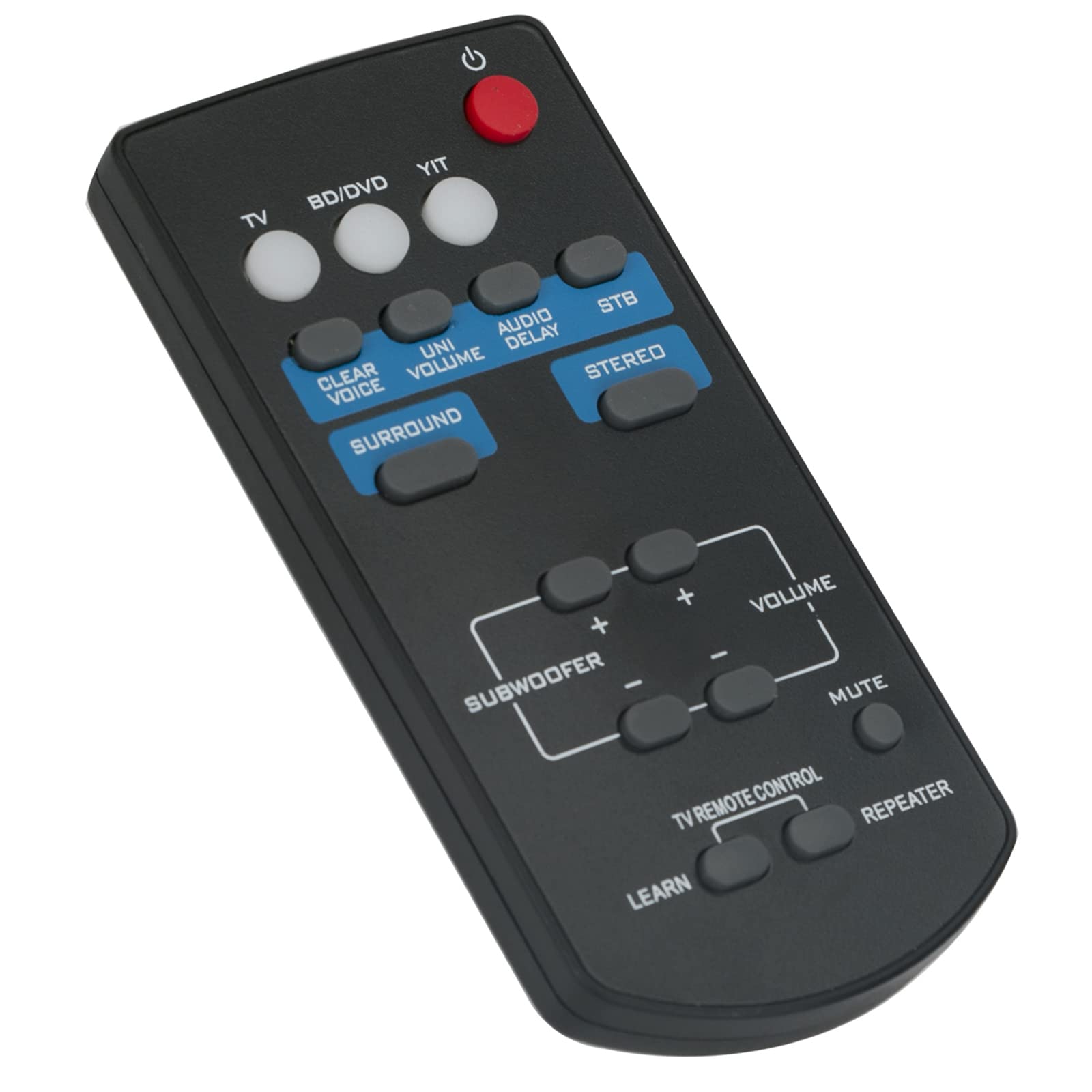 FSR60 WY57800 Replacement Remote Control Fit for Yamaha Sound Bar Front Surround System ATS-1010 YAS101 YAS-201(Soundbar YAS-CU201，Subwoofer NS-WSW40)