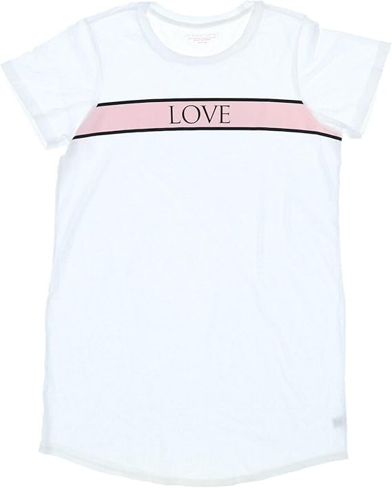 Amazon Victoria S Secret Sleep Tシャツ 半袖 バナー ロゴ ラブ Us サイズ Medium カラー ホワイト Tシャツ カットソー 通販