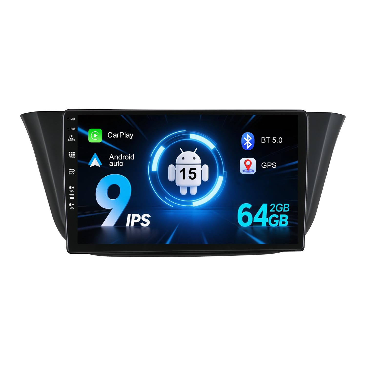 IPS 9" Android 15 Car Stereo Fit For Fiat Iveco/Daily 2014-2021 - [2G+64G] - Free Camera - Support GPS/Carplay/AM/DAB/SWC/WiFi/BT 5.0/RDS/FM Radio Head unit