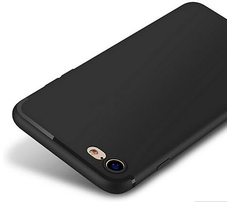 aquis|store Kompatibel mit iPhone 6 Hülle, iPhone 6-S Hülle, Case schwarz matt Silikon Dünn Slim Edel Schutz Kratzfest Anti-F