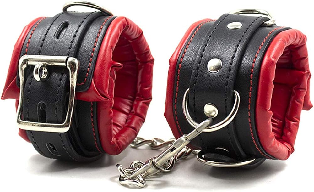 The Gallery Memory Comfortable Sponge Filling Soft Leather Handcuffs Leg Cuffs