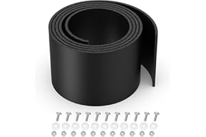 SHUISEN Universal Snow Plow Blade Flap Compatible with Kolpin & Polaris for 48"-72" Blades,72" x 6" x 1/4" Snow Plow Rubber Deflector Edge Fit for ATVs,UTVs,Side-by-Sides and 4-Wheelers,Snow Plow Accessories