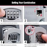 Master Lock 5401EC Wall Mount Key Safe with 4-Digit Combination 5 Key view 6