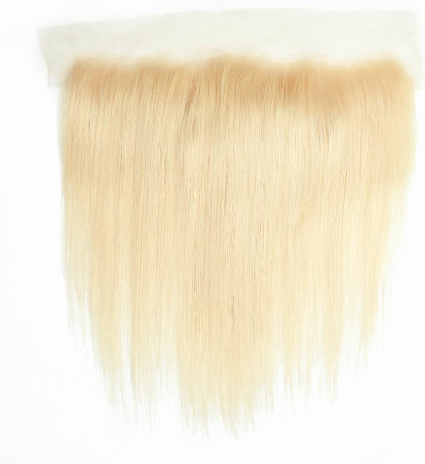 ALLRUN Brazilian Human Hair 613 Blonde Lace Frontal Straight Virgin Hair 613 Blonde Frontal With Baby Hair 7A Grade (16 Inch Frontal)