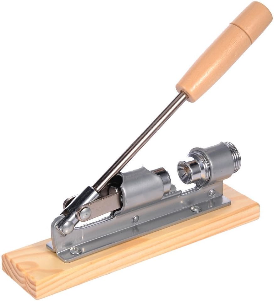 Lembeauty Stainless Steel Nutcracker With Wooden Handle Mechanical Sheller Walnut Nut Opener Kitchen Tool