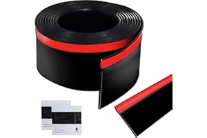 RV Slide Out Rubber Seal 4" x 1/8" x 15Ft, Camper Slide Out Seals with Adhesive Tape for RVs Campers Door Window, Black Weath