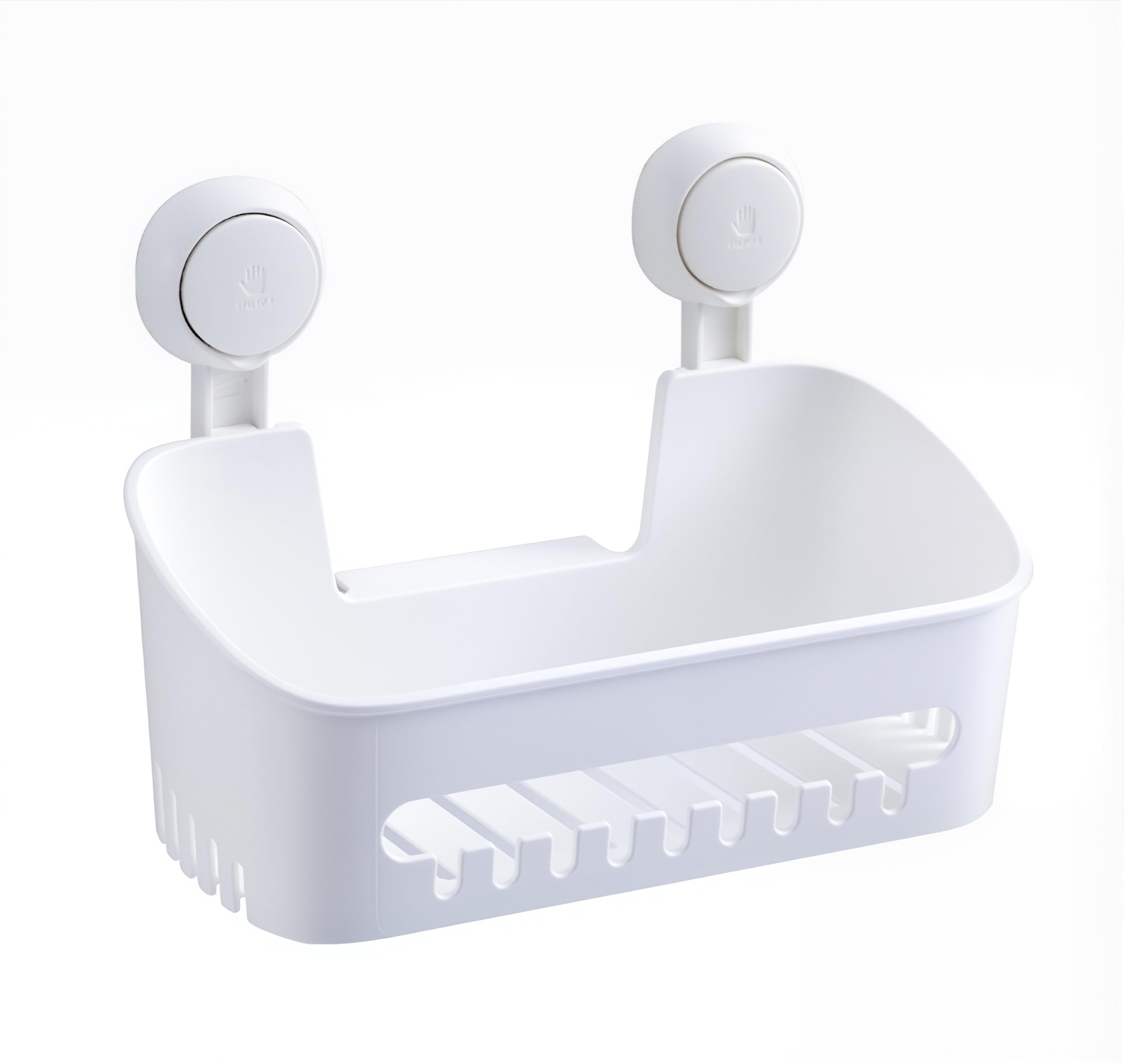 Photo 1 of Strong Suction Square Wall Organizer ?Nano-Tech Octopus-Inspired Suction Cups?Self-Sealing TPE Gel for Smooth & Textured Walls ?Holds 22lbs ?Bathroom Kitchen Storage Basket with Vacuum Lock Technology
