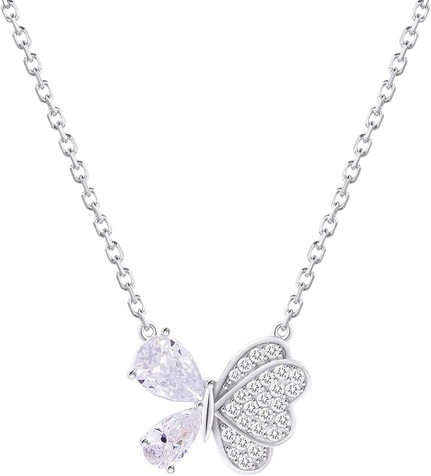 Sterling silver butterfly necklace amazon Clearance