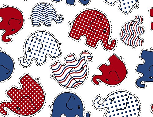 ProSoft Waterproof 1 mil PUL Print - Elephant Toss Glory (sold by the yard)