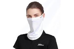 Vanolu UV Face Mask UPF 50+ for Women & Men, Ice Silk Cooling Full Face Cover, Breathable Sunscreen Veil, Sun Protection Neck