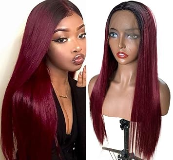 burgundy wig