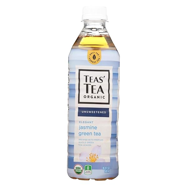 TEAS’ TEA, TEA GREEN JASMINE ORGANIC, 16.9 FL OZ