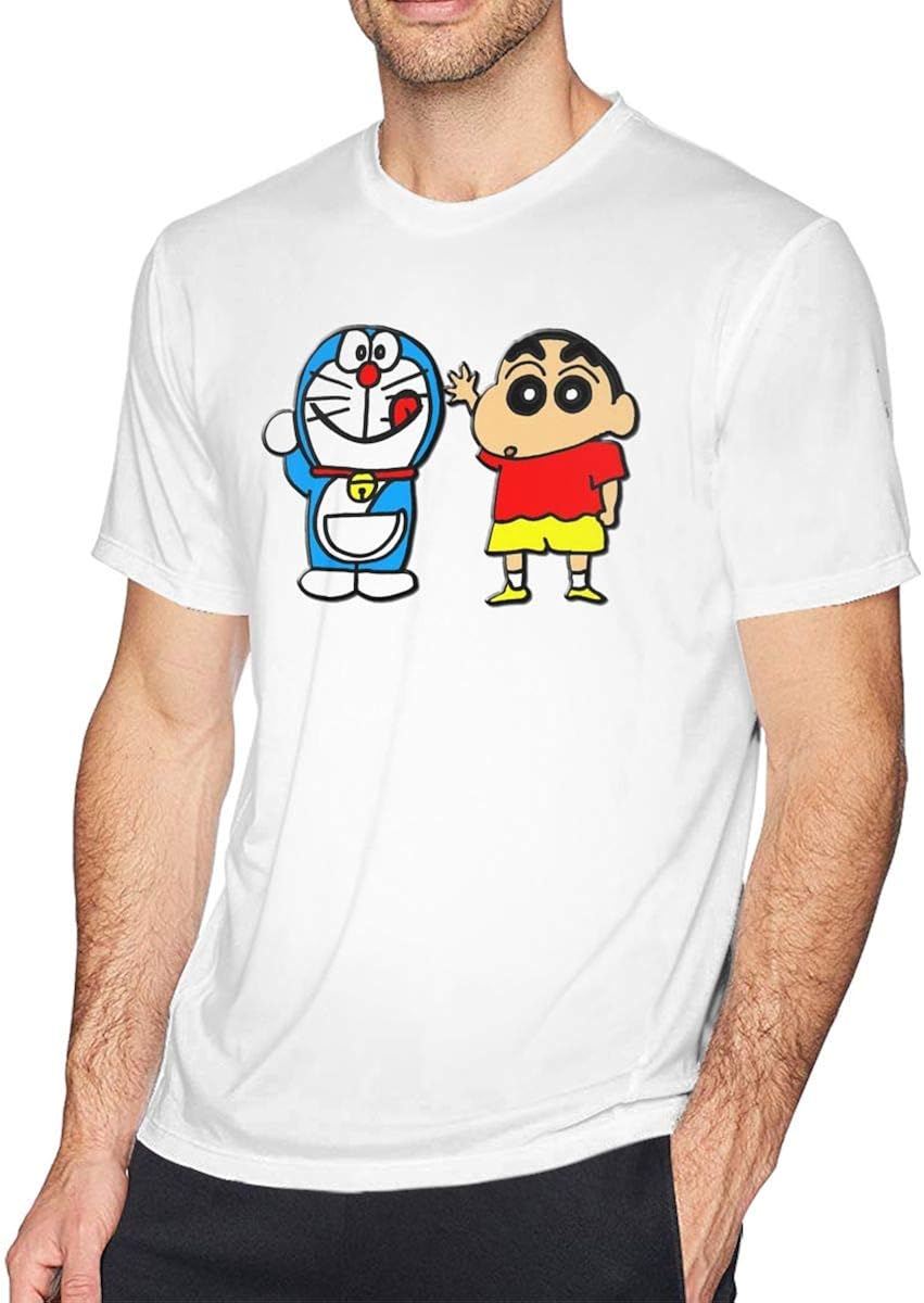 Amazon Com Dorae Mon Cra Yon Sh In Ch An Men S Lightweight Casualshort Sleeve T Shirt Clothing