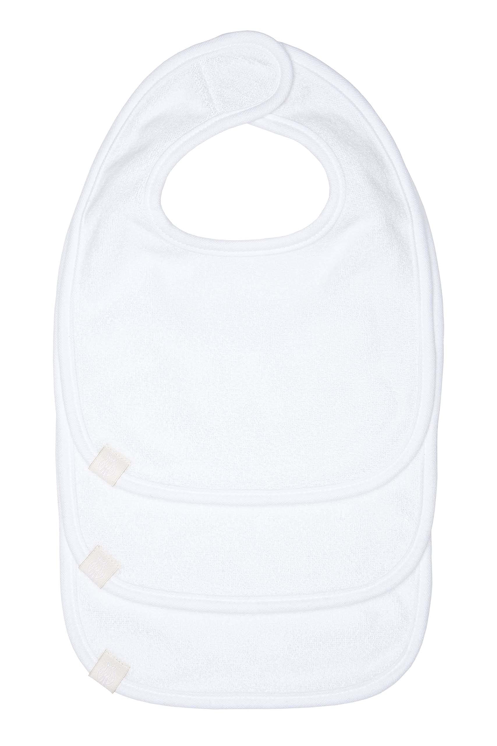 Lassig Bib for Newborns 3 Pieces White
