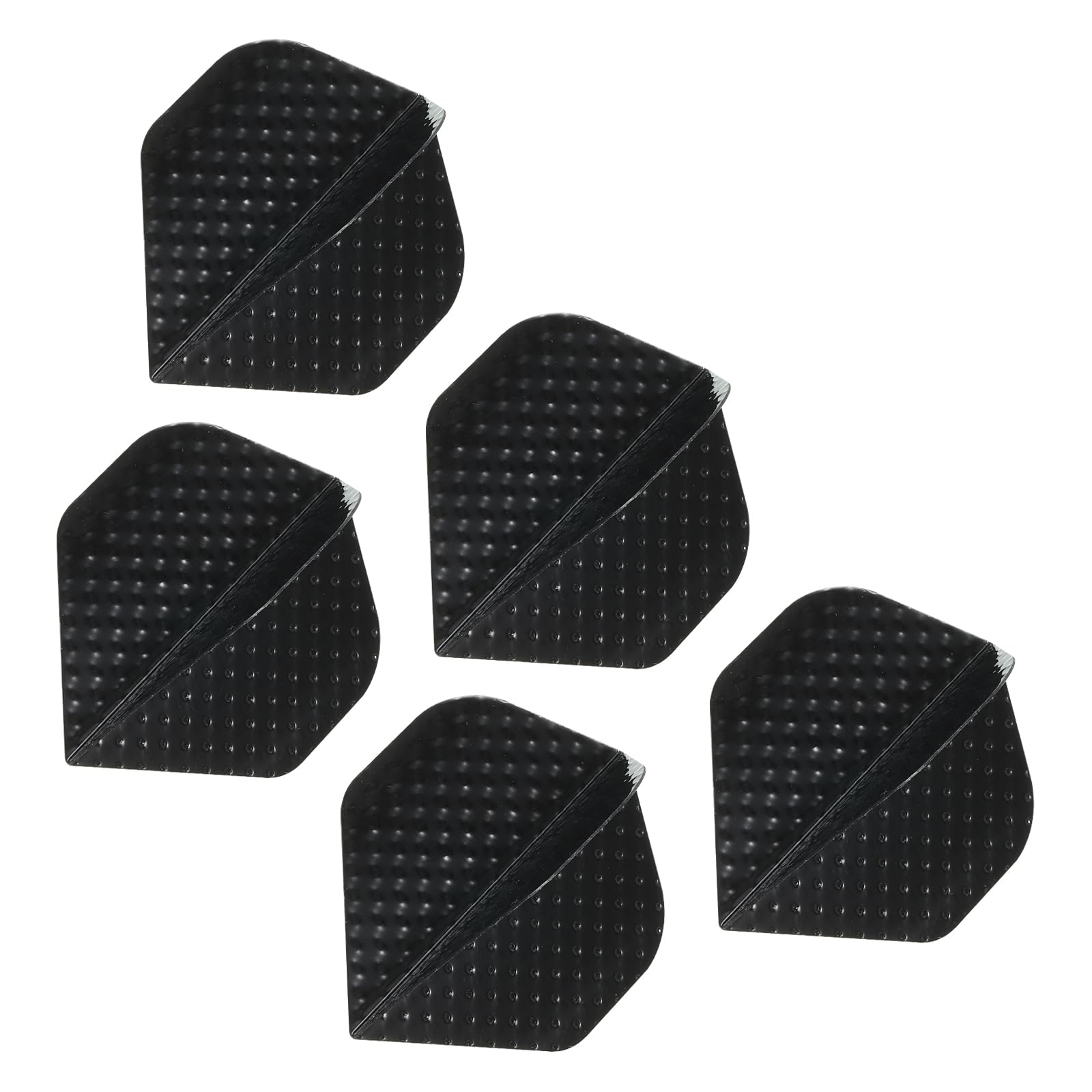 PATIKIL Slim Dart Flights, 5 Pack Aluminum Foil Unique Design Dart Accessories for Steel Tip Dart and Soft Tip Darts, Black