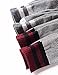 VERO MONTE 4 Pairs Women's Striped Cotton Socks Crew - Thick Warm Socks for Women