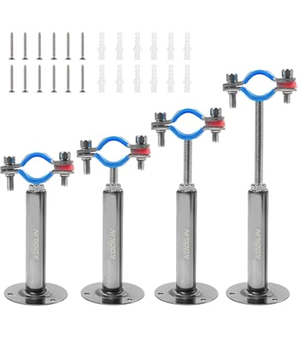 Paquete 2 Soportes Montaje Techo Acero Inoxidable Armario | Meses Sin