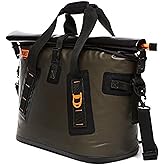 BUILT Large Welded Soft Portable Cooler with Wide Mouth Opening - Insulated and Leak-Proof Olive 5213958