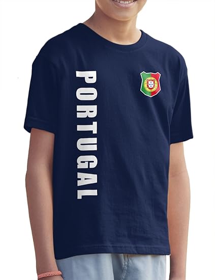 Portugal Kinder T-Shirt Name Nummer EM-2021 Trikot: Amazon ...