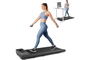 Walking Pad Treadmill, Under Desk Treadmill for Office Home, LUBBYGIM 2.0HP Portable Mini Desk Treadmill, 2 in 1 Walking Jogging Running Machine with Remote Control and LED Display