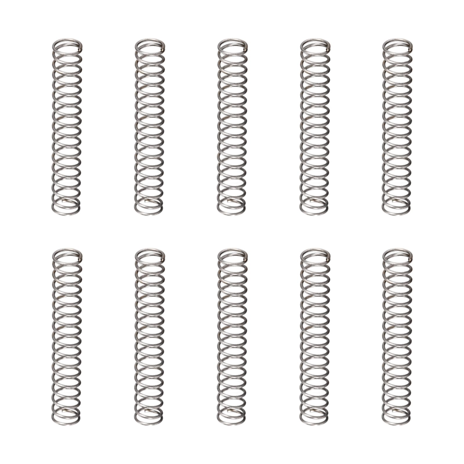DTGN 0.5x5x30mm(DxODxL) Compression Spring - 30Pack - Good for Machinery - Spring Steel Extension Spring - Gray