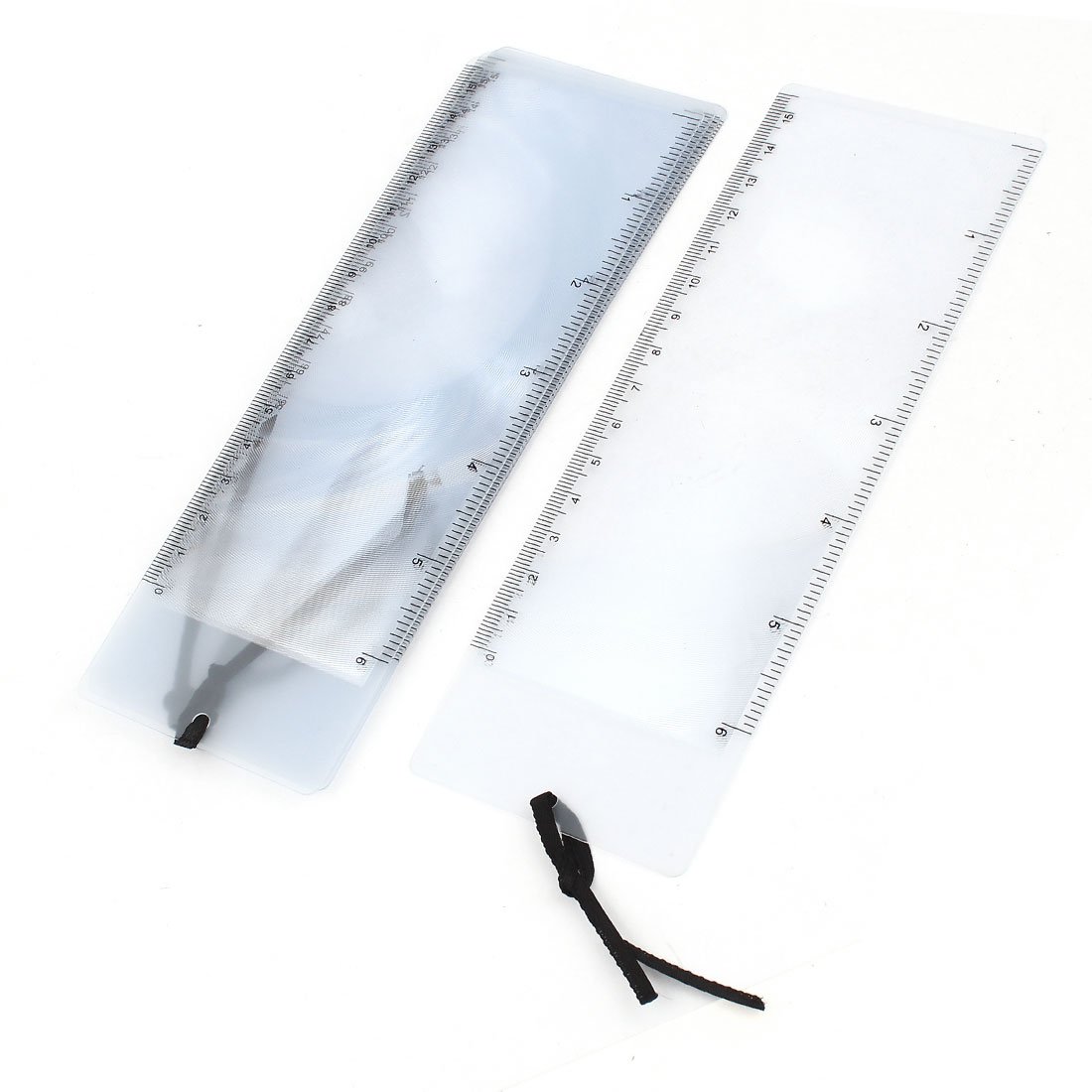 Sourcingmap 5 Pcs Bookmark Ruler Magnifier Fresnel Lens 3X Magnifying Sheet