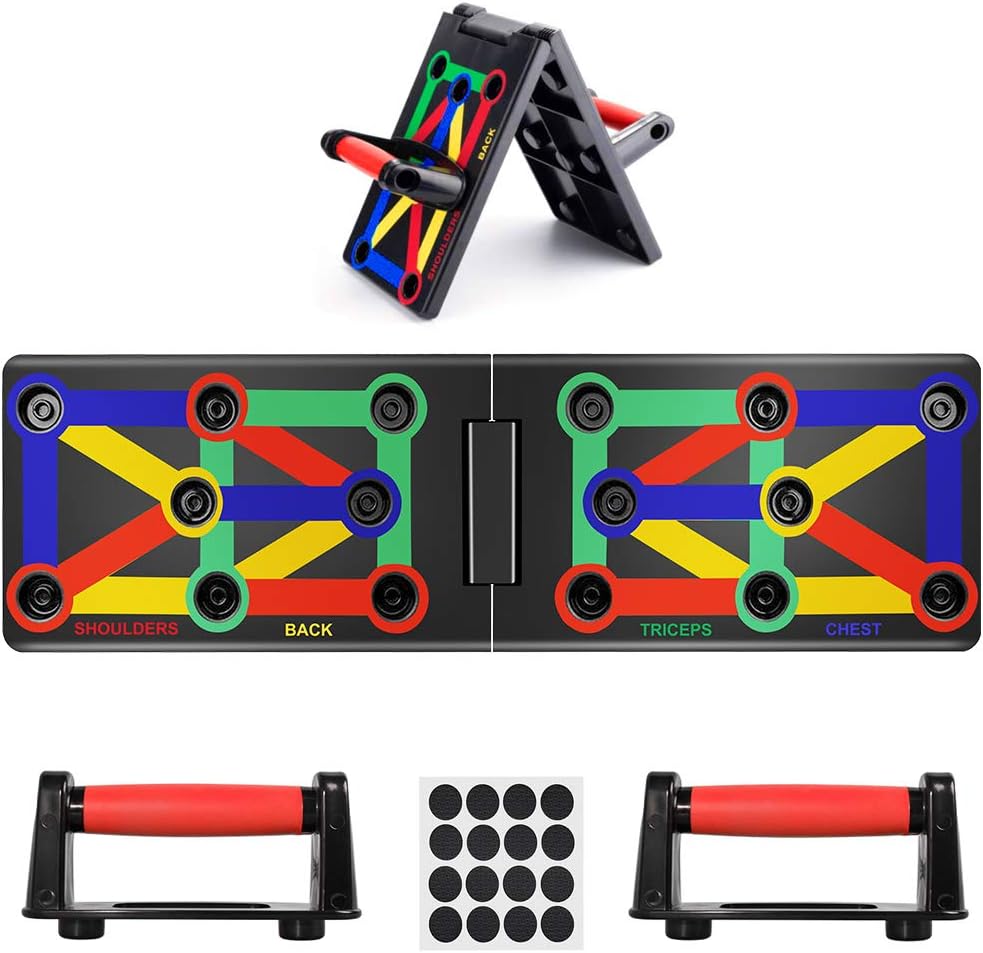 Onlyus 12 in 1 Push Up Board System, Portable Total Pushup Stands for Fitness Training