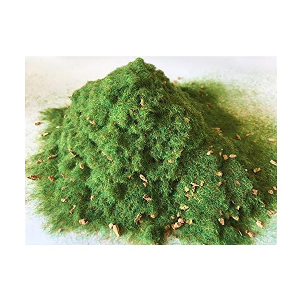 WWS 2mm Alpensommer Statische Grasfasern 30g – Modellbau Tabletop Gelände Landschaft Modellbahn Diorama