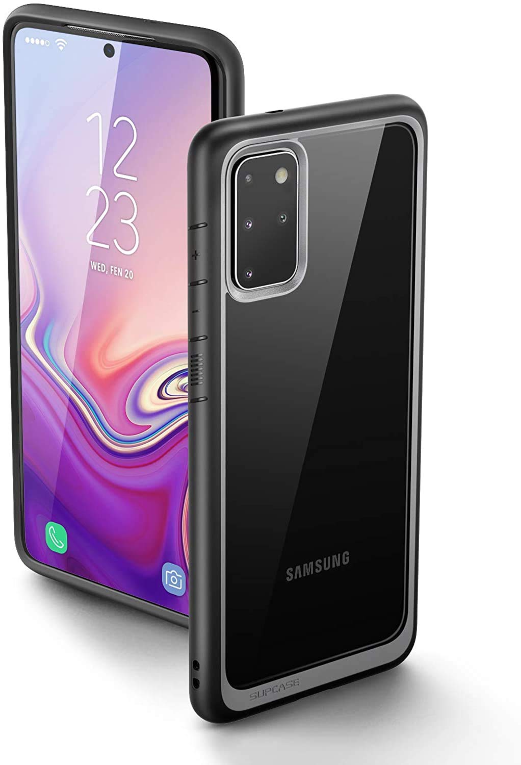 Unicorn Beetle Style Series Premium Hybrid Protective Clear Slim Fit Case for 6.7-Inch Samsung Galaxy S20 Plus 5G (2020), Black