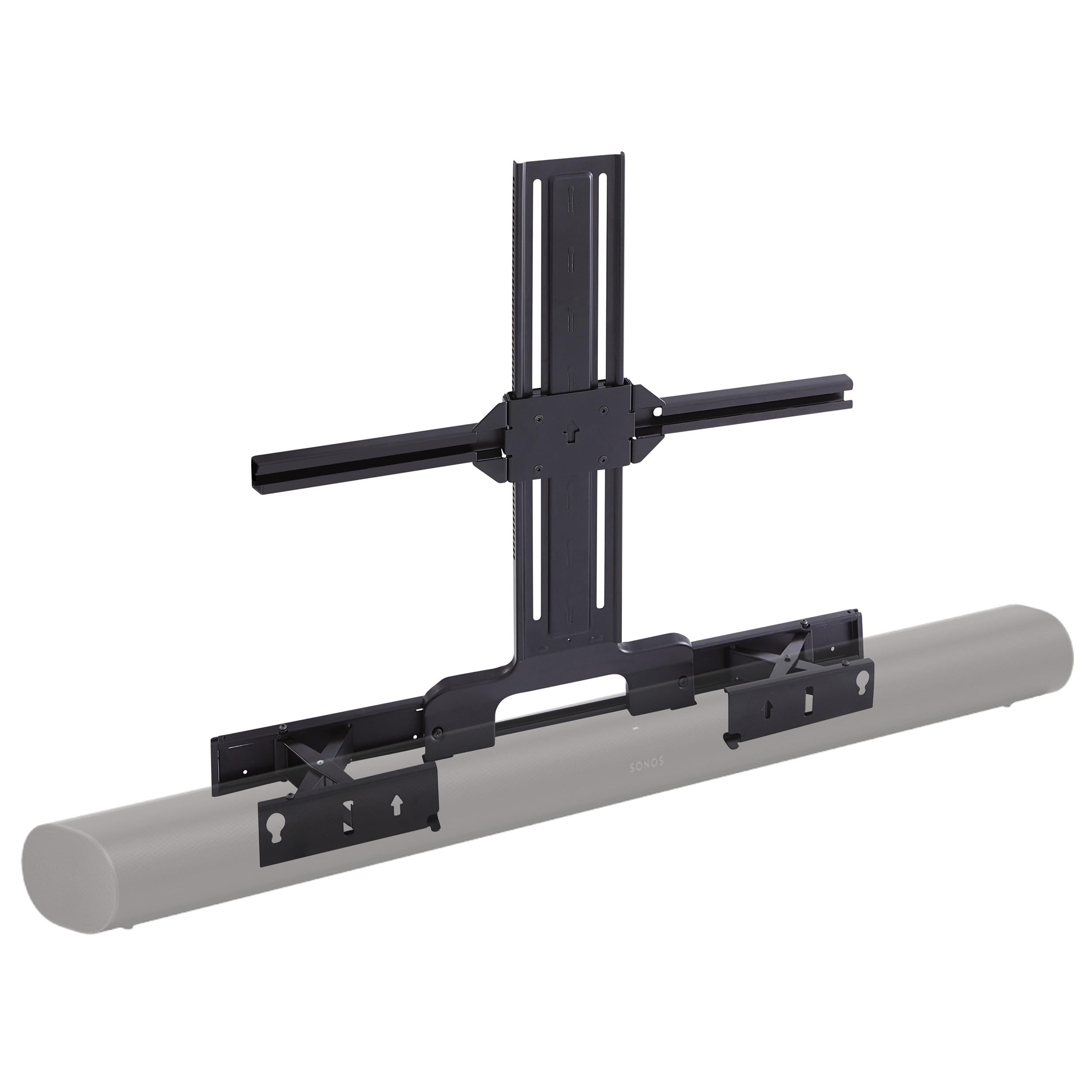 SANUS Soundbar TV Mount for Sonos Arc & Sonos Arc Ultra Soundbar – Depth Adjustable for Dolby Atmos – Universal Mount for TVs 50” to 90”