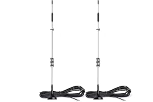 Bingfu 4G LTE Antenna 8dBi Magnetic Base Cellular MIMO TS9 Antenna 2-Pack Compatible with 4G LTE MiFi Mobile Hotspot Router U